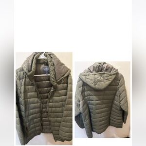 St. John’s bay olive puffer coat